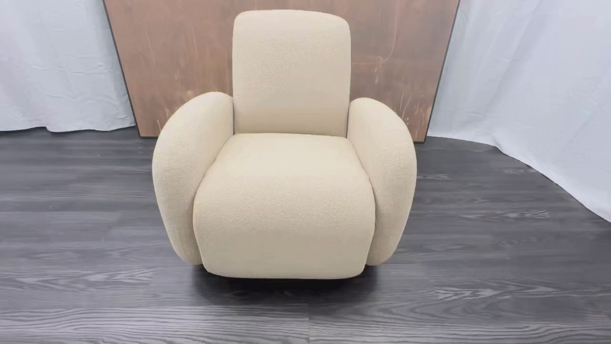 RH Raye Recliner — Performance Bouclé | Sand