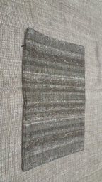 RH Restoration Hardware Ria Stripe Pillow Covers 
Set of 2 | 13" × 21" Lumbar | Burnt Caramel