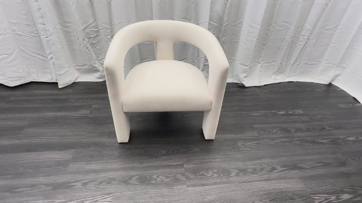 RH Inès Open-Back Lounge Chair