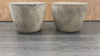 RH Vetro Round Side Table – 21" Diam. × 16"H | Dark Grey | Set of 2 | Pre-Owned