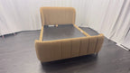 RH Valentina Upholstered Bed — Queen | Camel Performance Velvet