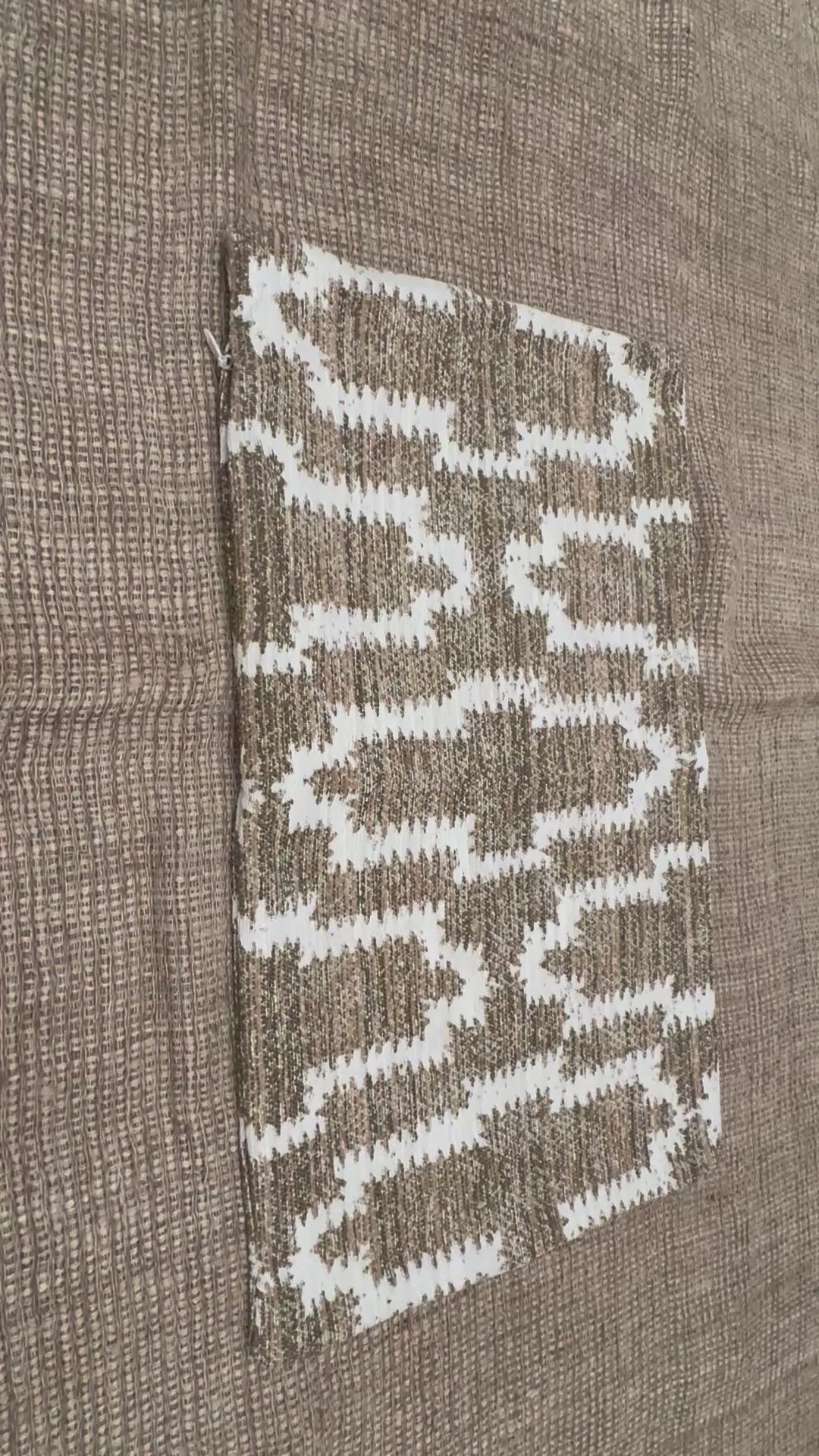 RH Restoration Hardware Nazaré Block Print Pillow Cover 13" × 21" Lumbar