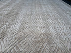 RH Talsari Silk & Wool Rug – 12' × 15' Wheat | Hand-Knotted Silk & Wool | 100 Tibetan Knots Per Square Inch | Made in Nepal