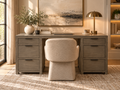 RH Laguna Storage Desk – Grey Driftwood