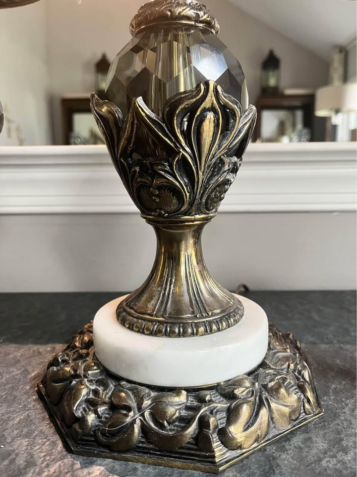Vintage Italian Hollywood Regency Girandole Table Lamp