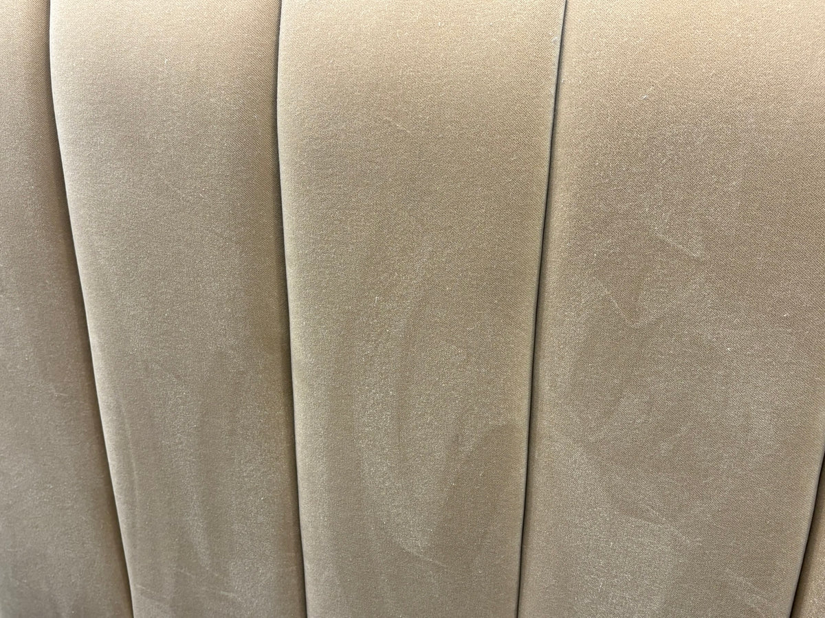 RH Valentina Upholstered Bed — Queen | Camel Performance Velvet