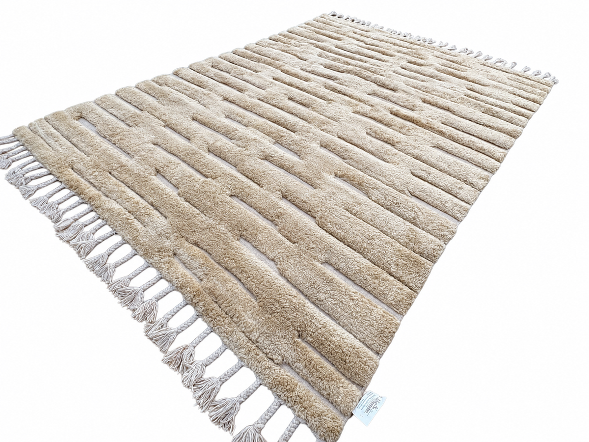 RH Morro Wool Rug – 9' x 12' Wheat | Hand-Knotted New Zealand Wool