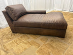 RH Maxwell Leather Right-Arm Chaise