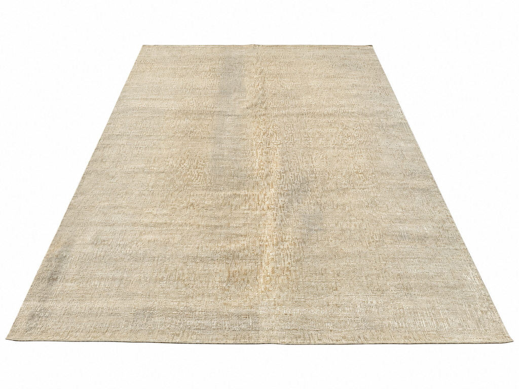 RH Matrice Wool & Silk Rug – 10' × 14' Ivory | Hand-Knotted Wool & Silk
