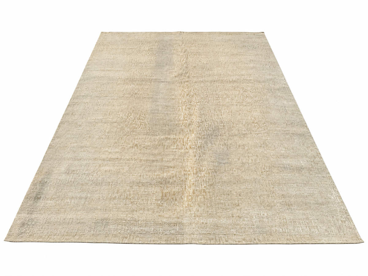 RH Matrice Wool & Silk Rug – 10' × 14' Ivory | Hand-Knotted Wool & Silk