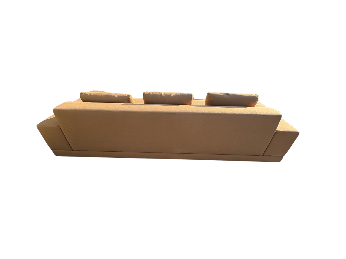 RH Cortona Sofa – 9' Luxe Depth in Holland & Sherry Wool Twill, Camel