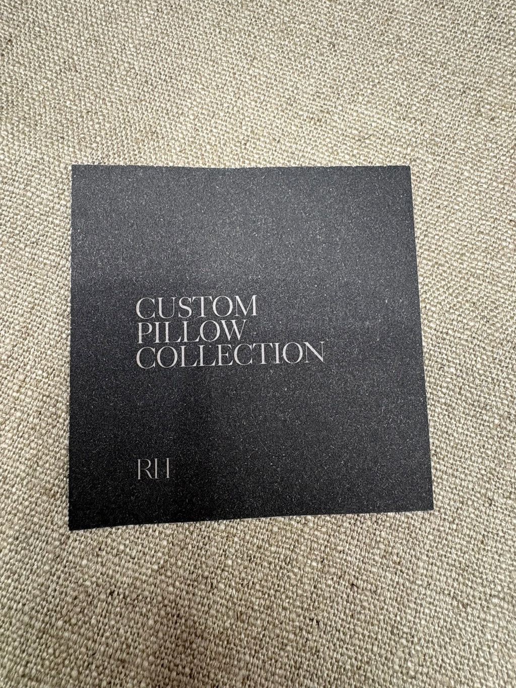 RH Restoration Hardware Custom Italian Pietro Solid Piped Lumbar Pillow Cover