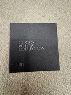 RH Restoration Hardware Custom Italian Pietro Solid Piped Lumbar Pillow Cover