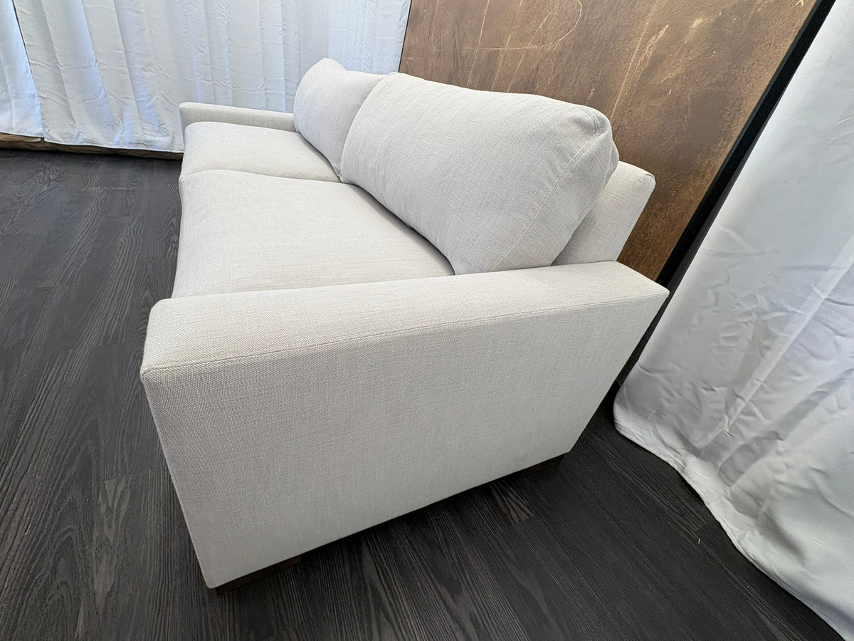 RH Maxwell 8' Classic Sofa — 2-Cushion | Perennials Performance Linen Weave | Dove