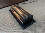 RH Savile Grand Rectangular Sconce Bronze | K9 Crystal Glass & Sand-Cast Brass | Designed by Jonathan Browning