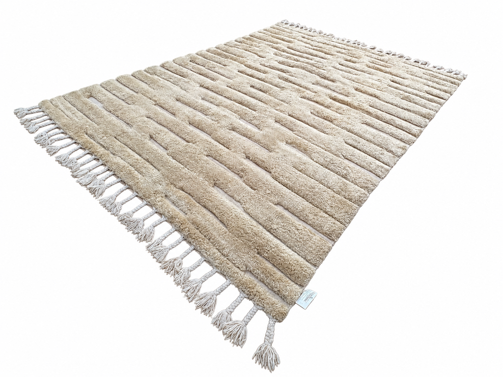 RH Morro Wool Rug – 9' x 12' Wheat | Hand-Knotted New Zealand Wool