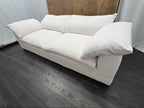 RH Cloud 9' Luxe Sofa — 2-Cushion | Perennials Performance Textured Linen Weave | White